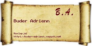 Buder Adrienn névjegykártya
